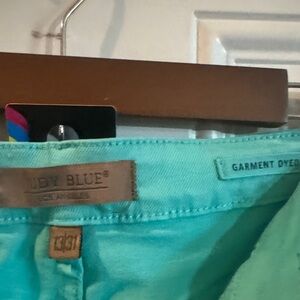 Judy Blue Teal Garment-Dyed Shorts - Bright Teal